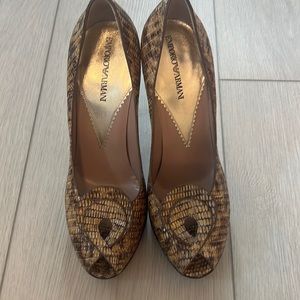 New Emporio Armani python platform